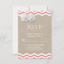 Osa av Coral Sand Dollar & Chevron Kort
