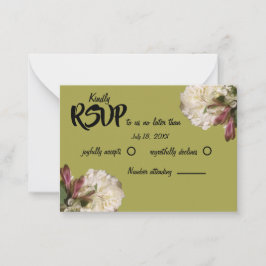 Osa av den botaniska Blommigten Guld Anteckningskort