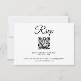 OSA av elegant- QR-kort Bröllop