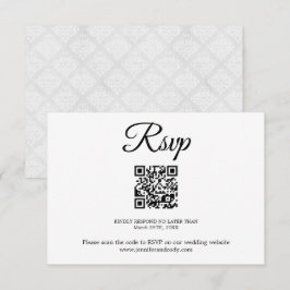 OSA av elegant- QR-kort Bröllop