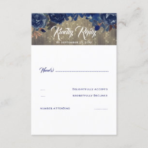 Osa av flowers Rustic Kort