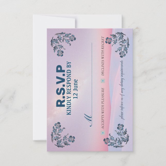 osa av inbjudningskort i det vackraste färg (Framsida)