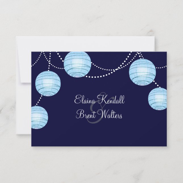 Osa av landningsbanor i Party i blått kvällstid Kort (Framsida)