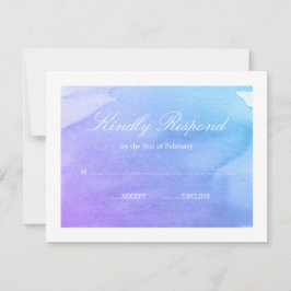 OSA av lila och skalvattensfärg Kort