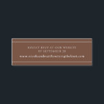 Osa av Modern Elegant Rust-webbplats \ registerkor Mini Visitkort<br><div class="desc">Lägg till eventuell information om extra med det här eleganten-kortet. Perfekt för OSA av webbplats eller e-post,  eller något annat kort-meddelande som du gillar som presentregisterarkiv,  adress...  Rust,  terracotta brun ton med text och bra rand i vitt. En del av vår "Earth Tones Watercolor" bröllop och evenemangssamling.</div>