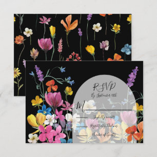 Osa av Mörk för Blommigt av  för skuggsvarskort Kort