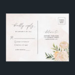 Osa av Peony och Gold Foil Flowers Vykort<br><div class="desc">Det här anpassadet som matchar OSA kort är designat för att koordinera med vår Peony- och Guld-samling och har blommor av ädel rosa och guld med grönt blad i en vattenfärgad bakgrund.Om du vill ha en mer avancerad anpassning av den här designen, t.ex. ändra layout, teckensnitt eller storlek, klickar du...</div>