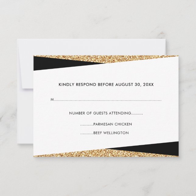 Osa av Professionell i Black & Guld Glitter Busine Kort (Framsida)