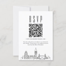 Osa av QR-kod för London Bröllop Inbjudningar