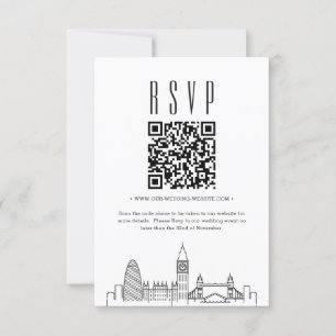 Osa av QR-kod för London Bröllop Inbjudningar