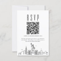 Osa av QR-kod för New York City Bröllop
