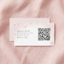 Osa av QR-kodhölje för mjuk Cherry-Blommar Tilläggskort