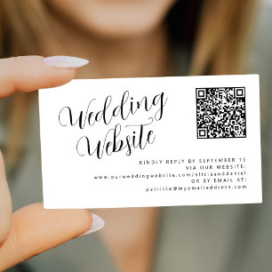 Osa av QR-online - modern bröllop-webbplats Tilläggskort