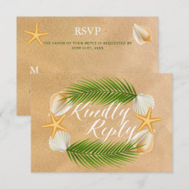 Osa av Sandy Beach Wedding Kort