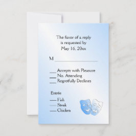 Osa av segelteater med menyval Entree Kort