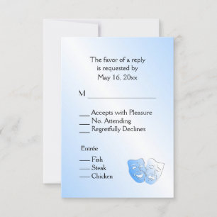 Osa av segelteater med menyval Entree Kort