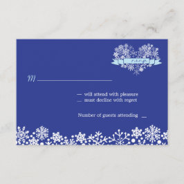 Osa av snöflake Heart Winter Wedof