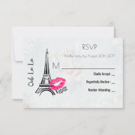 Osa av Vintagen Torn vid La Paris Eiffel  Kort