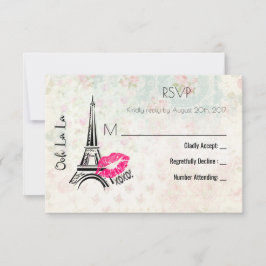 Osa av Vintagen Torn vid La Paris Eiffel  Kort