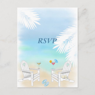OSA Beach Wedding Inbjudan Vykort