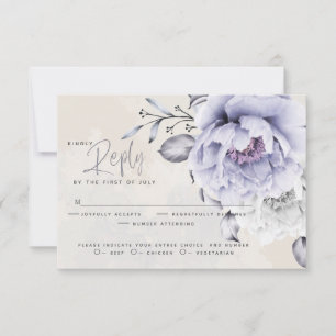 OSA Blommigten Rustic Lilac och Alabaster Peony Kort