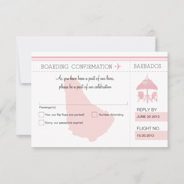 OSA Boarding Pass to BARBADOS (Framsida)