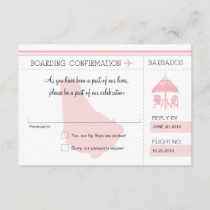 OSA Boarding Pass to BARBADOS Kort