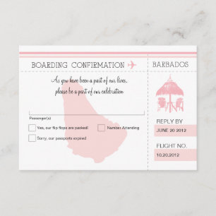 OSA Boarding Pass to BARBADOS Kort