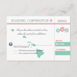 OSA Boarding Pass to HAWAII Kort
