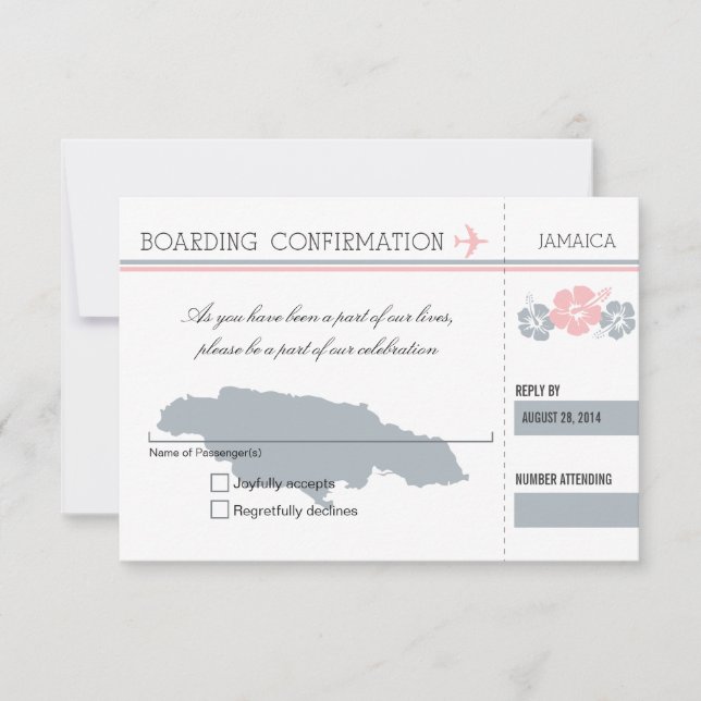 OSA Boarding Pass to JAMAICA (Framsida)
