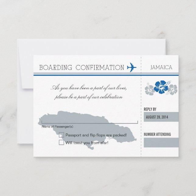 OSA Boarding Pass to JAMAICA (Framsida)