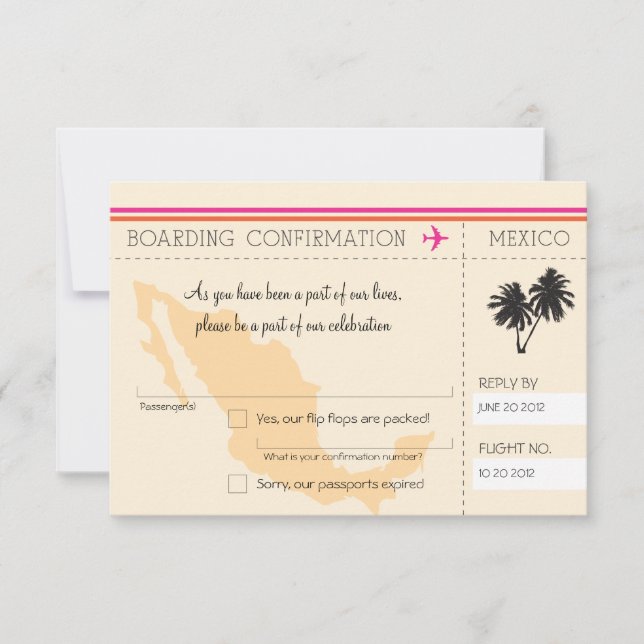 OSA Boarding Pass to Mexico (Framsida)