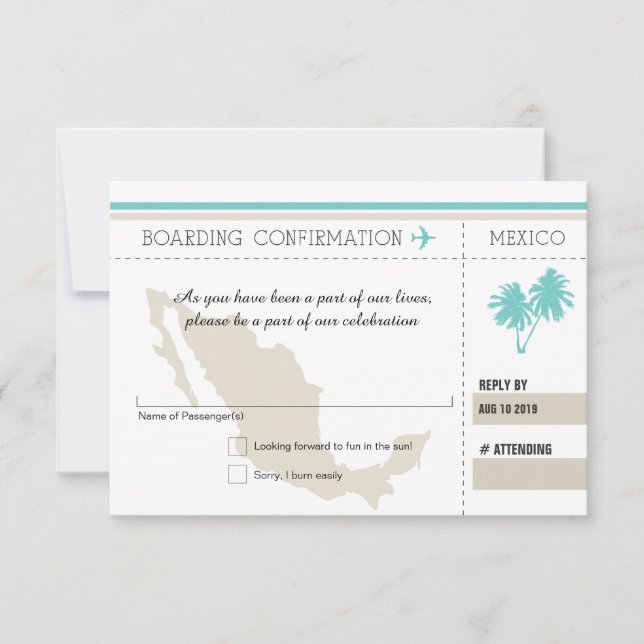 OSA Boarding Pass to MEXICO (Framsida)