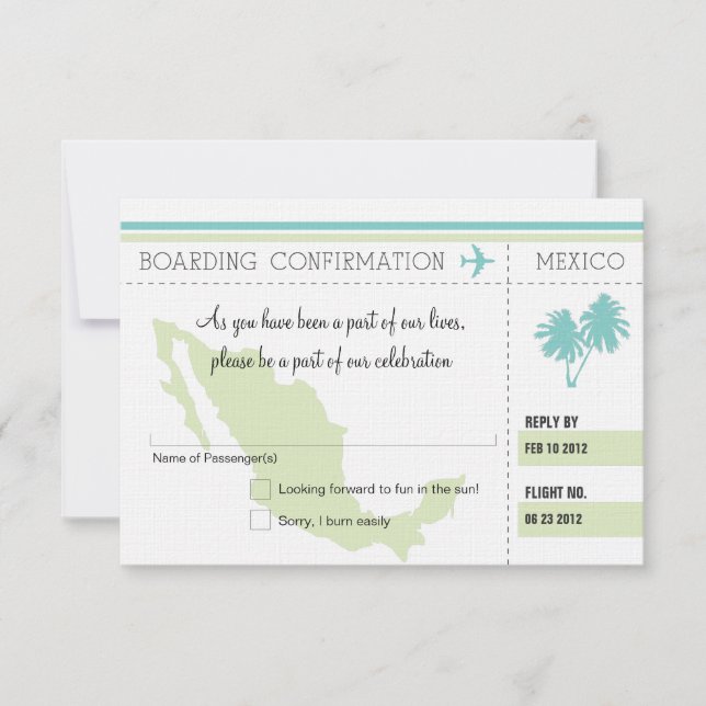 OSA Boarding Pass to MEXICO (Framsida)