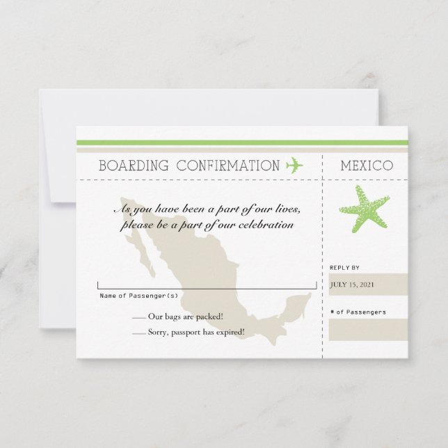 OSA Boarding Pass to Mexico (Framsida)