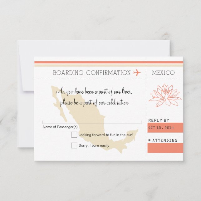 OSA Boarding Pass to MEXICO (Framsida)