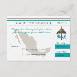 OSA Boarding Pass to Mexico Kort