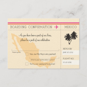 OSA Boarding Pass to Mexico Kort