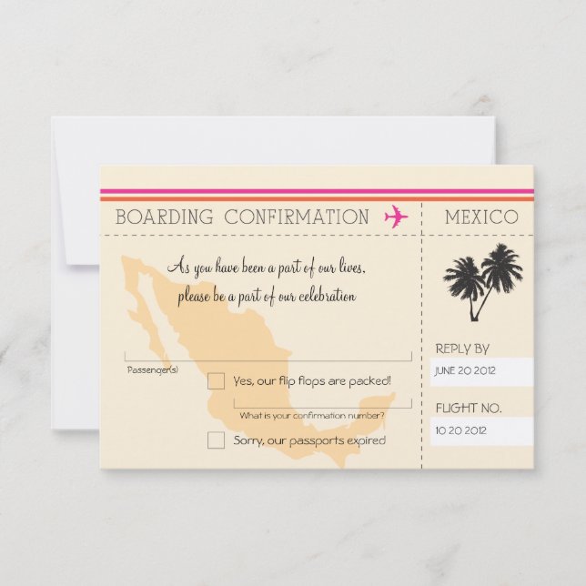 OSA Boarding Pass to Mexico Kort (Framsida)