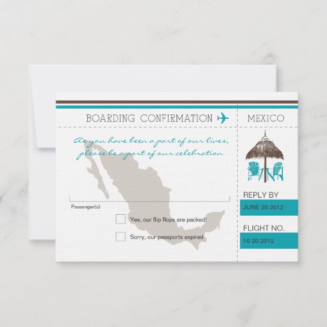 OSA Boarding Pass to Mexico Kort (Framsida)