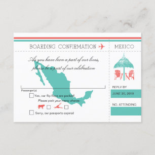 OSA Boarding Pass to Mexico Kort
