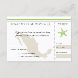 OSA Boarding Pass to Mexico Kort
