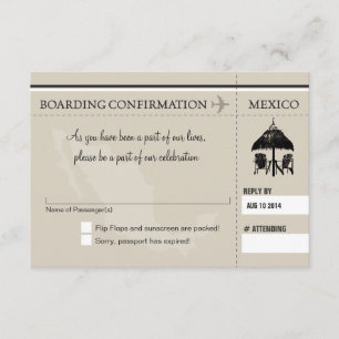 OSA Boarding Pass to MEXICO Kort