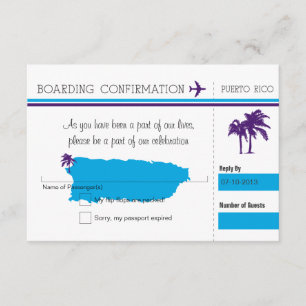 OSA Boarding Pass to Puerto Rico Kort
