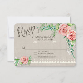 OSA BOHO Flower Peony Babys utandningskog Bröllop Kort