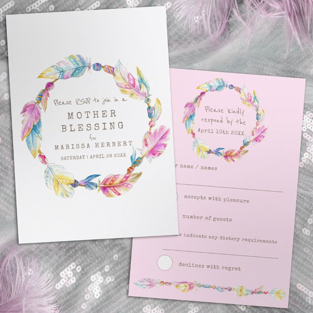 OSA boho ludder rosa tribal baby välsignelse (Skapare uppladdad)