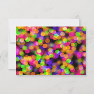 OSA Bright och mousserande Ljus Bokeh Mönster Kort