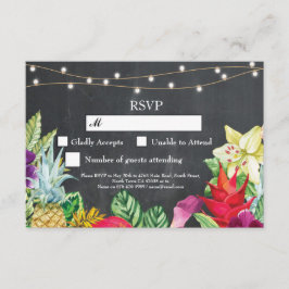 OSA Bröllop Aloha Tropical Cards Inbjudan