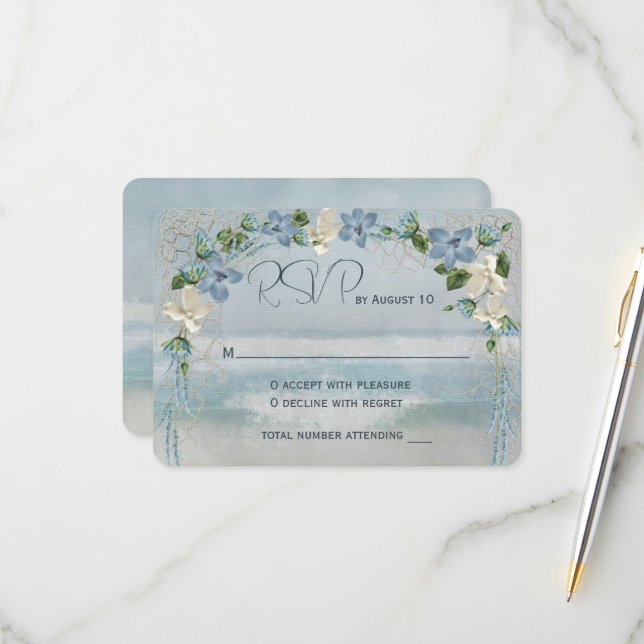 OSA Bröllop Arch med Nautical Net Kort (Fram/Back In Situ)