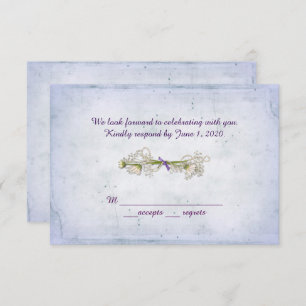 OSA bröllop-daisy-bouquet med pärlor Inbjudningar